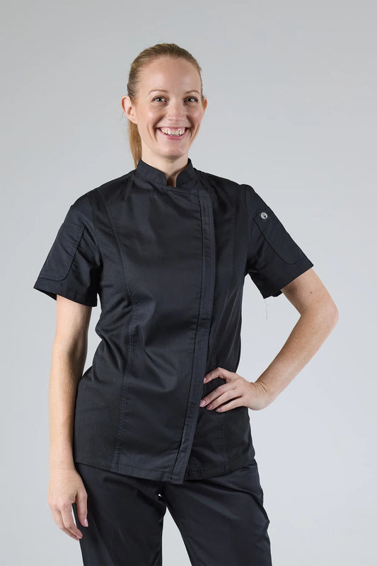 Chef Works - Springfield Chef Jacket- Black - BCWSZ006