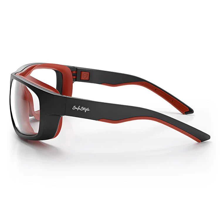 Safestyle - Switches Matte Black/Red Frame Clear Lens_SPSW1-0000
