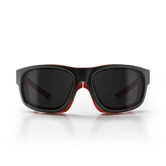 Safestyle - Switches Matte Black/Red Frame Grey Polarised Lens_SPSW1-0001