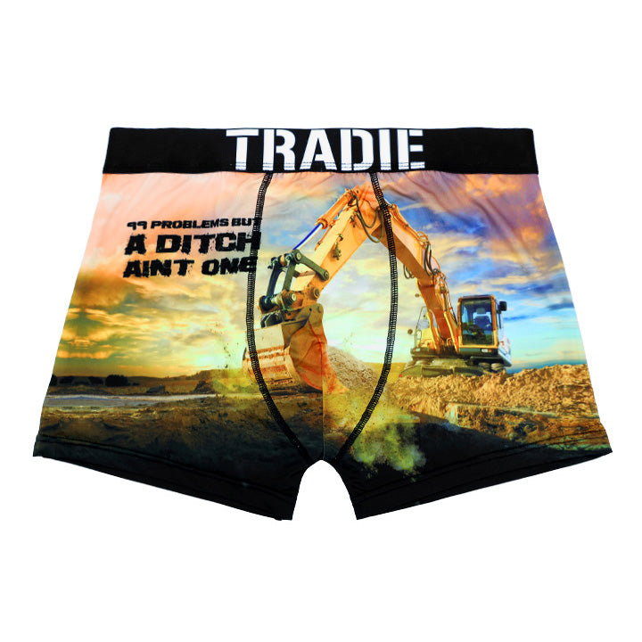 Tradie - Mens Work and Surf Trunk-99 Problems design_MJ3238SK