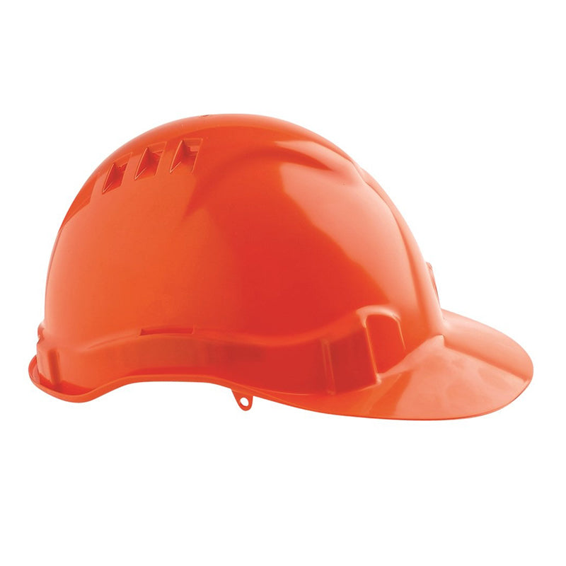 PRO CHOICE - V6 HARD HAT PLASTIC BRIM FLURO ORANGE - V6PB-FO