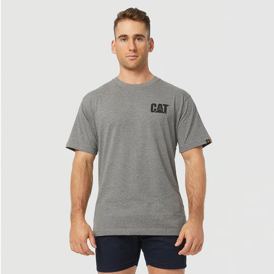 CAT - TRADEMARK TEE_Dark Heather Grey - W05324.004