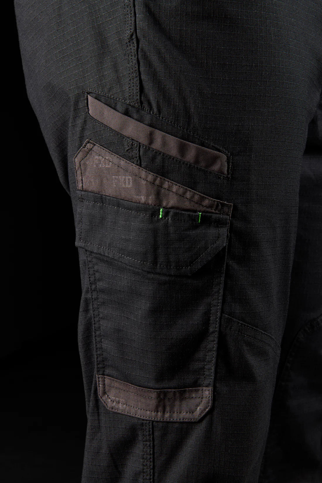 FXD - WP-12 - Elastic Waist Stretch Ripstop Work Pant_Black