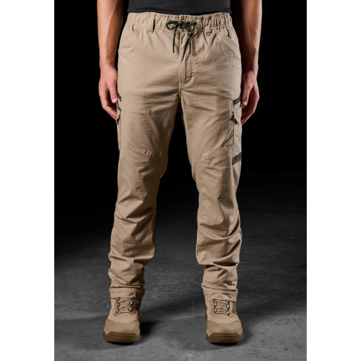 FXD - WP-12 - Elastic Waist Stretch Ripstop Work Pant_Khaki
