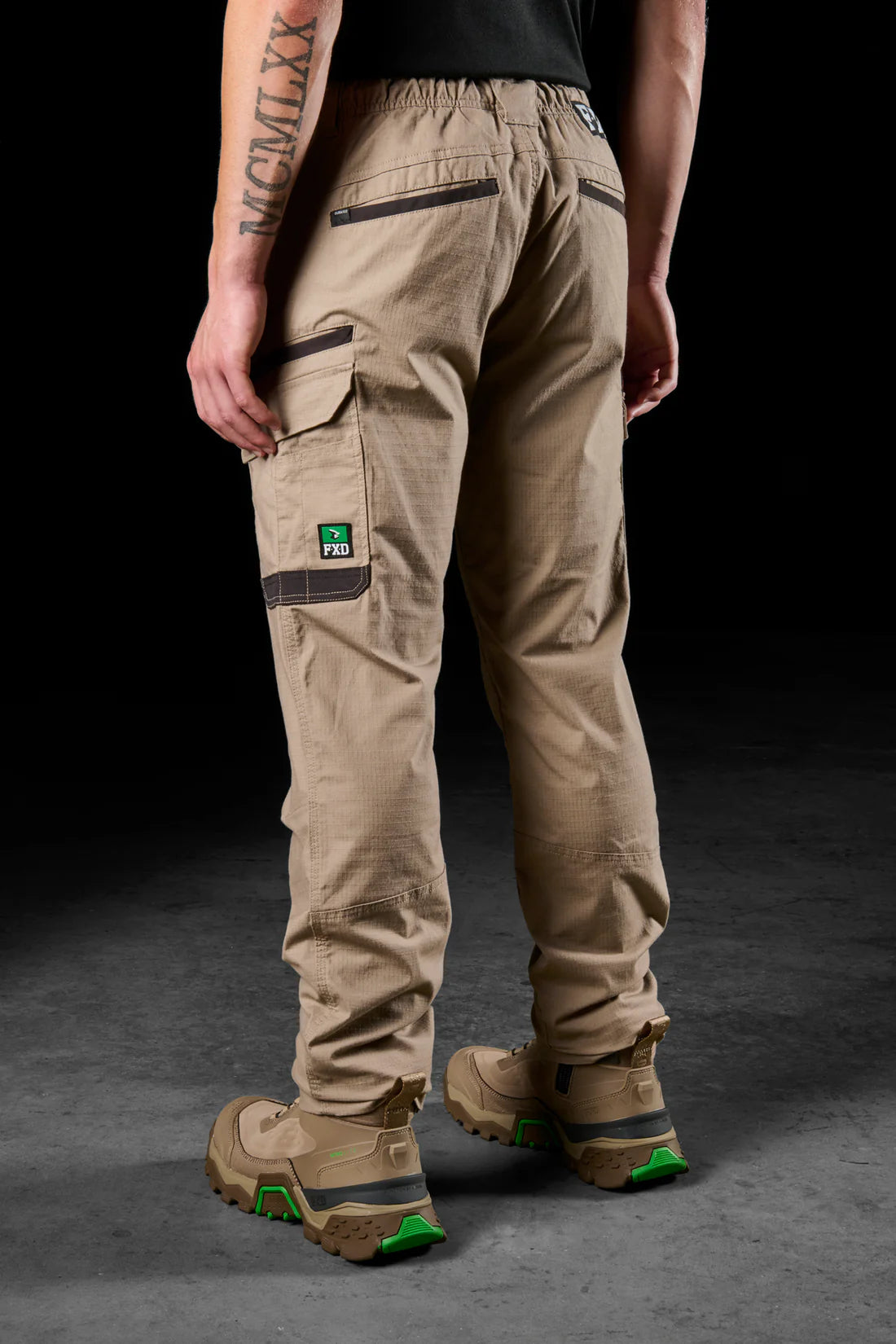 FXD - WP-12 - Elastic Waist Stretch Ripstop Work Pant_Khaki