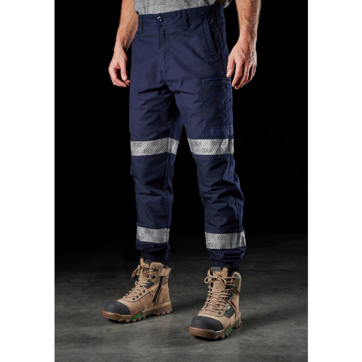 FXD - WP-4T Reflective Stretch Cuffed Work Pants_Navy