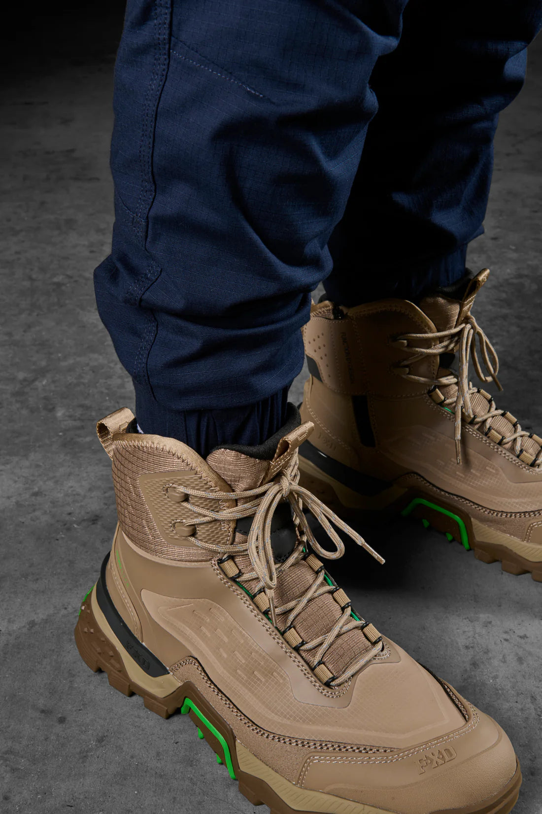 FXD - WP-12C - Cuffed Elastic Waist Stretch Ripstop Work Pant_Navy