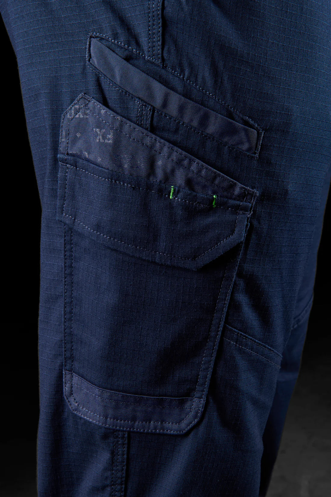 FXD - WP-12C - Cuffed Elastic Waist Stretch Ripstop Work Pant_Navy