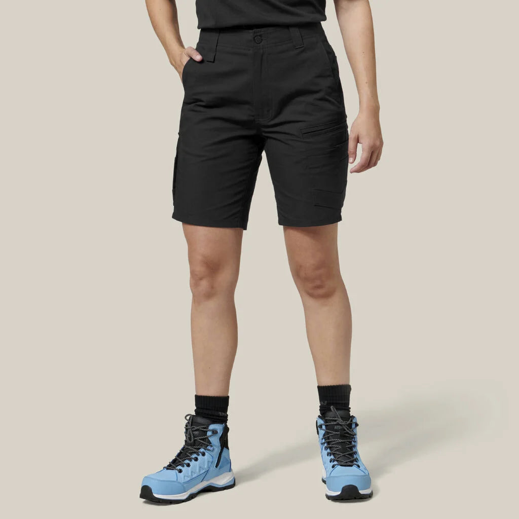 Hard Yakka-WMS RAPTOR MID SHORT-Cargo Shorts_Black - Y08228