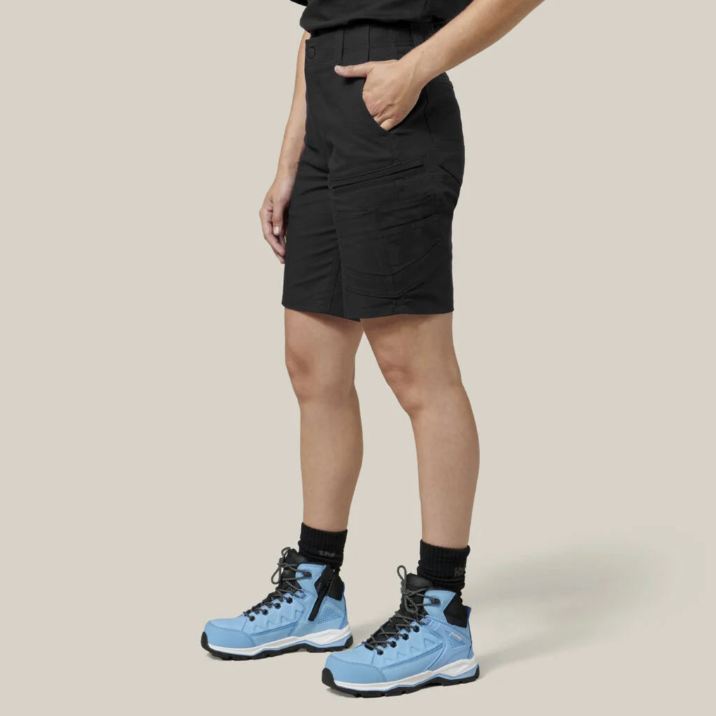 Hard Yakka-WMS RAPTOR MID SHORT-Cargo Shorts_Black - Y08228