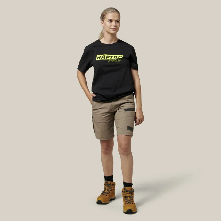 Hard Yakka-WMS RAPTOR MID SHORT-Cargo Shorts_Desert - Y08228