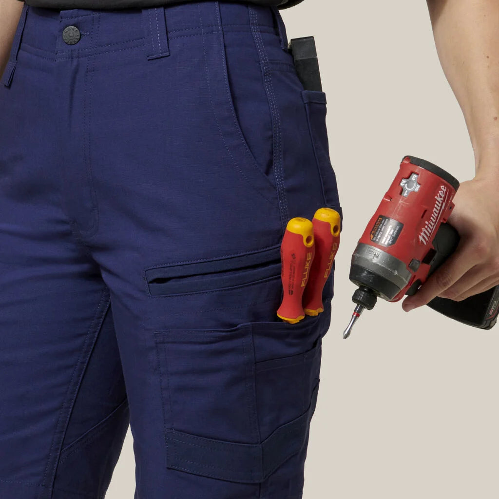 Hard Yakka-WMS RAPTOR MID SHORT-Cargo Shorts_Navy - Y08228