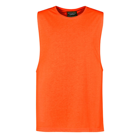 Syzmik - Hi Vis Sleevles Tee_Orange - ZH297