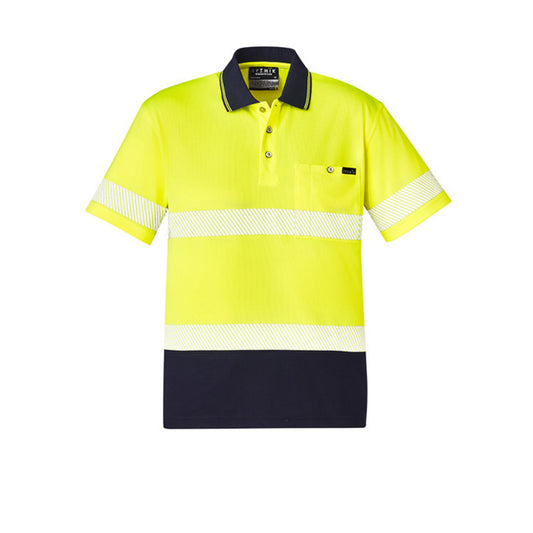 Syzmik - Hi Vis Polo w Segmented Tape S/S_Yellow/Navy - ZH535