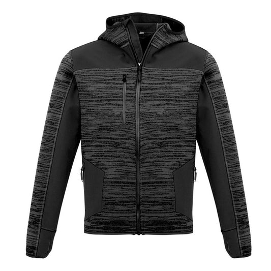 Syzmik - Streetworx Reinforced Knit Hoodie - Full Zip_Gunmetal/Black - ZT360