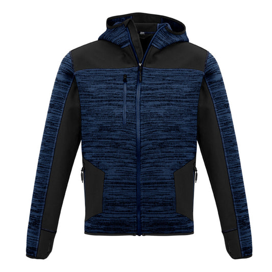 Syzmik - Streetworx Reinforced Knit Hoodie - Full Zip_Navy/Black - ZT360