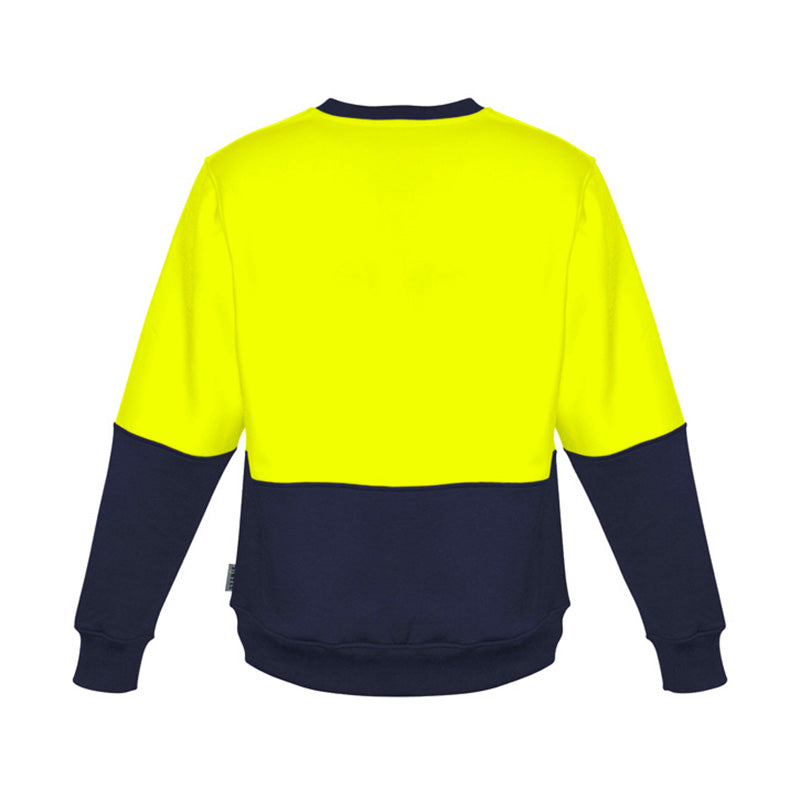 Syzmik - Hi Vis Crew Sweatshirt_Yellow/Navy - ZT475