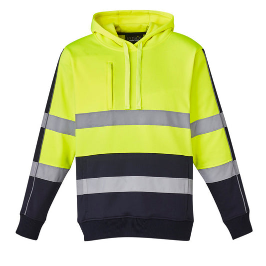 Syzmik - Hi Vis Stretch Hoodie - Biomotion Taped_Yellow/Navy - ZT483