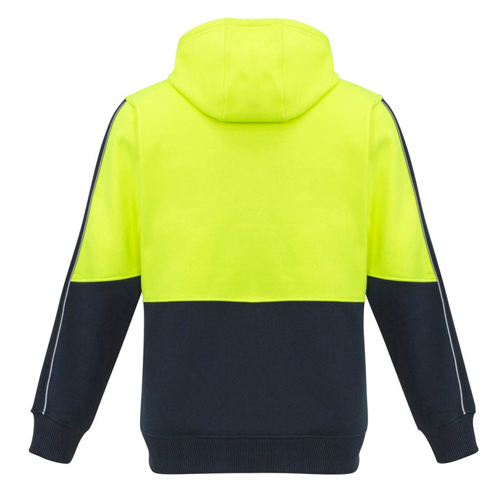 Syzmik - Hi Vis Full Zip Hoodie_Yellow/Navy - ZT485