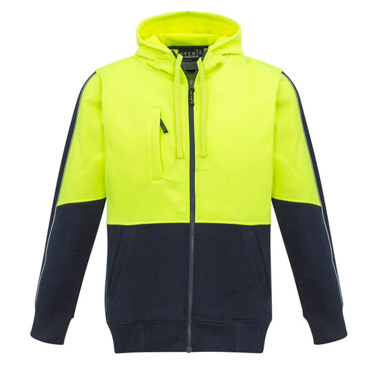Syzmik - Hi Vis Full Zip Hoodie_Yellow/Navy - ZT485