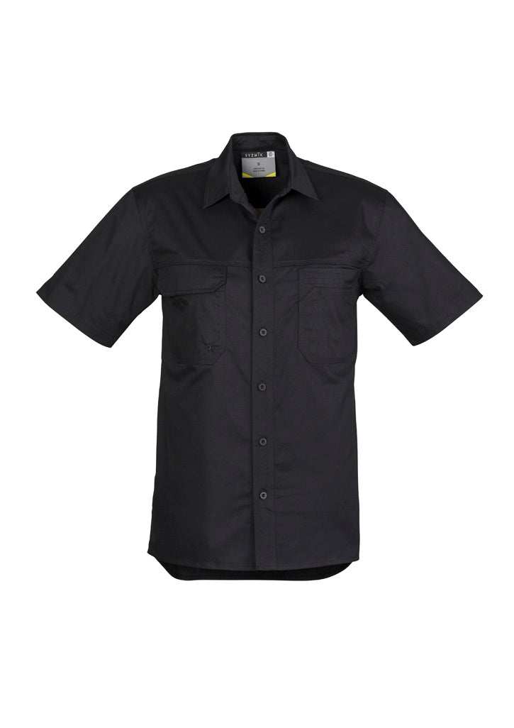 Syzmik - Tradie M/wgt S/S W/Shir-BLACK -_Black - ZW120