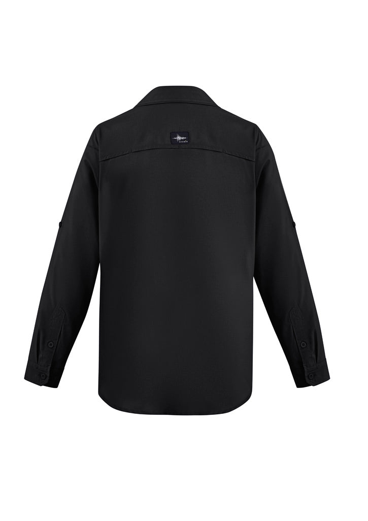 Syzmik - Mens Outdoor Shirt L/S -BLACK -_Black - ZW460