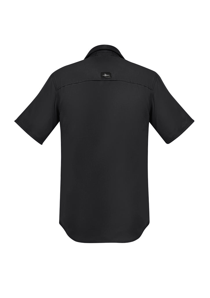 Syzmik - Mens Outdoor Shirt S/S -BLACK -_Black - ZW465