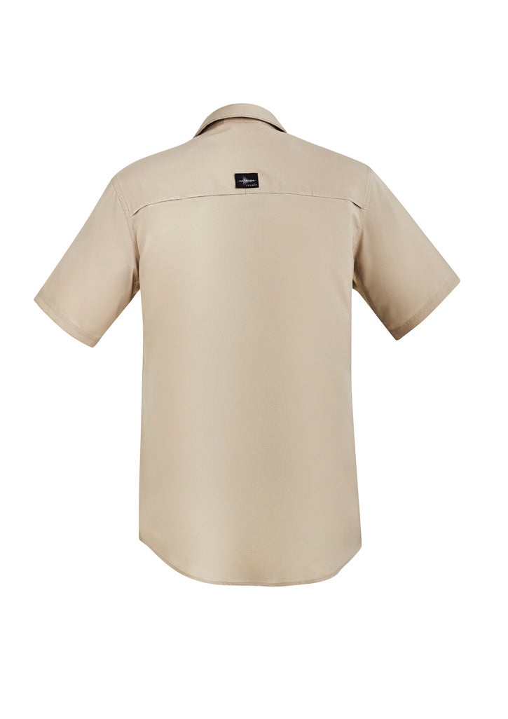 Syzmik - Mens Outdoor Shirt S/S -SAND -_Sand - ZW465