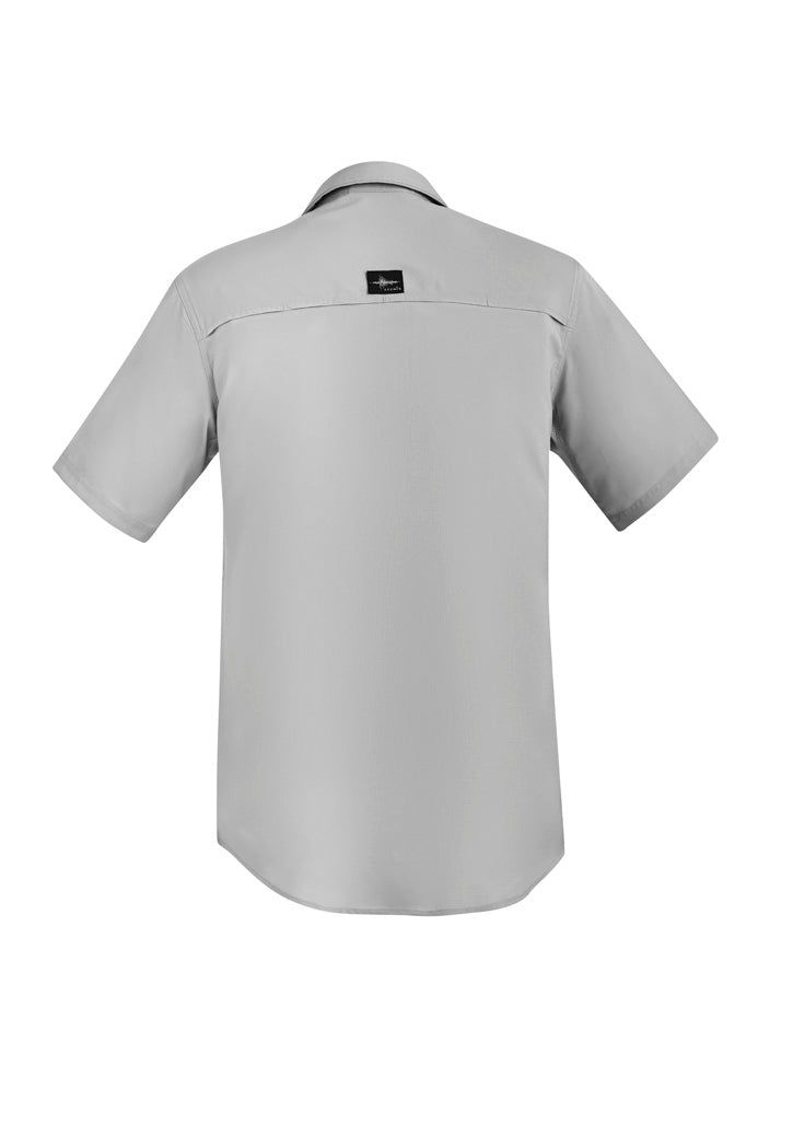 Syzmik - Mens Outdoor Shirt S/S -STONE -_Stone - ZW465