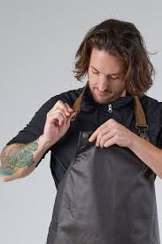 Chef Works - Boulder Bib Apron- Brown Black - ABWT051